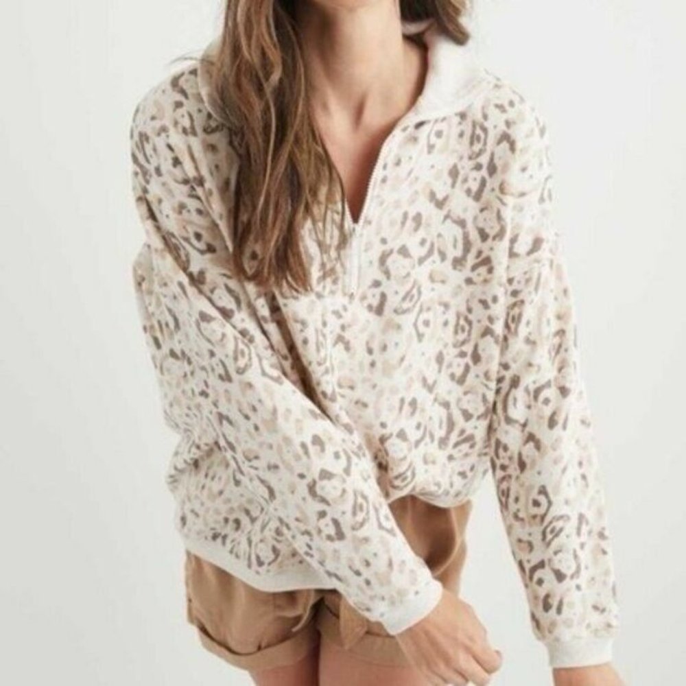 Aerie good vibes oversized quarter zip sweatshirt
